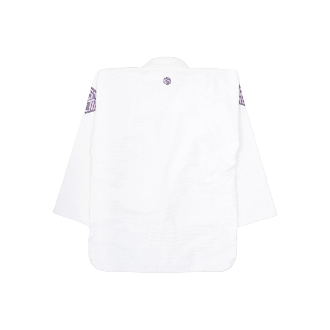 Alpha+ Kids Kimono (White/Lilac)