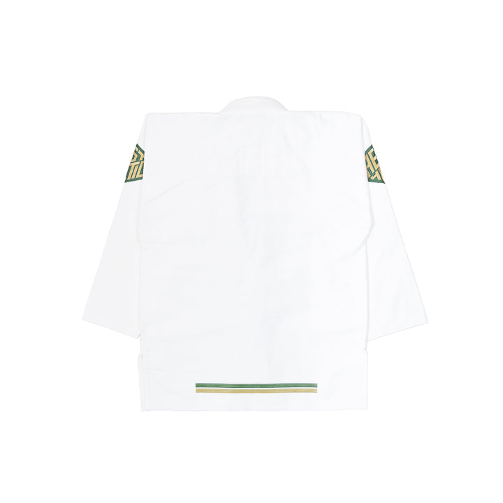 The Competitor Kimono (White/Pine Green)