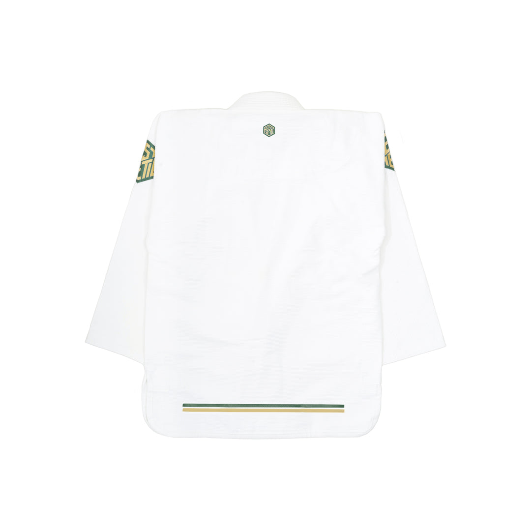 Competitor Kids Kimono (White/Pine Green)
