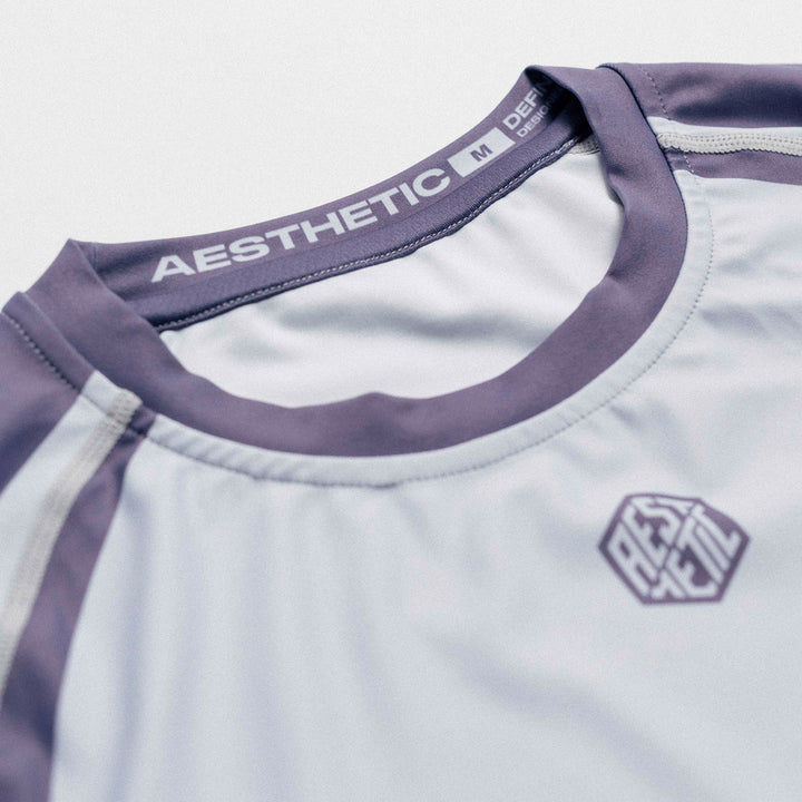 'Motion' Short Sleeve Rashguard (Deep Mauve)