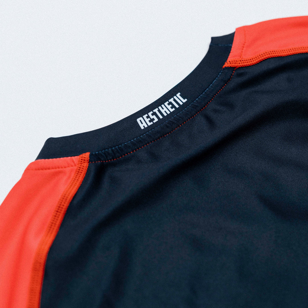 'Moto' Long Sleeve Rashguard (Red)