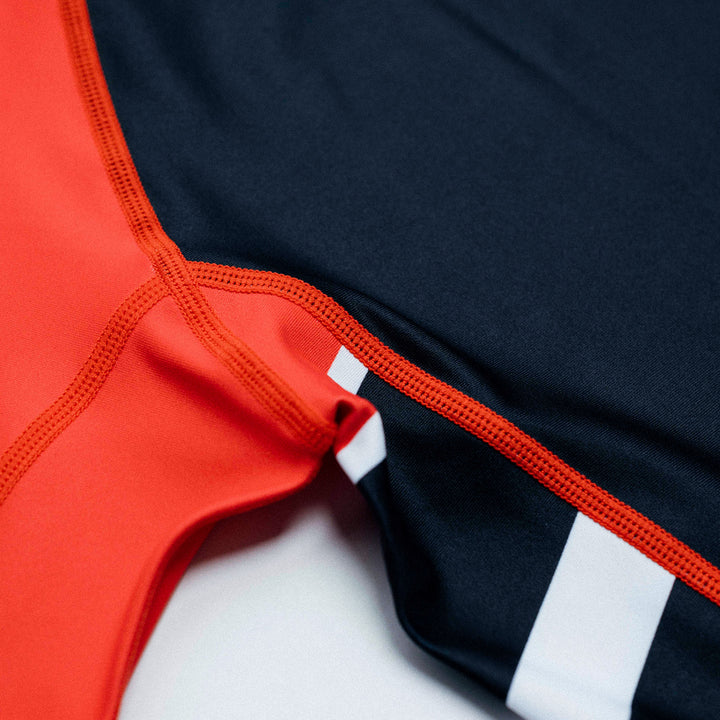 'Moto' Short Sleeve Rashguard (Red)