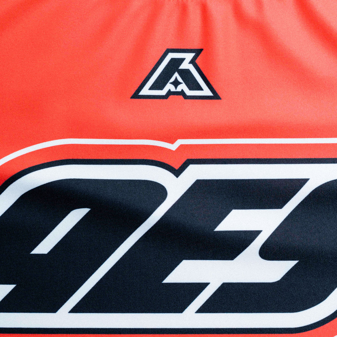 'Moto' Long Sleeve Rashguard (Red)