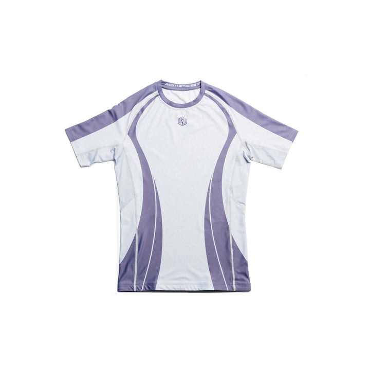 'Motion' Short Sleeve Rashguard (Deep Mauve)