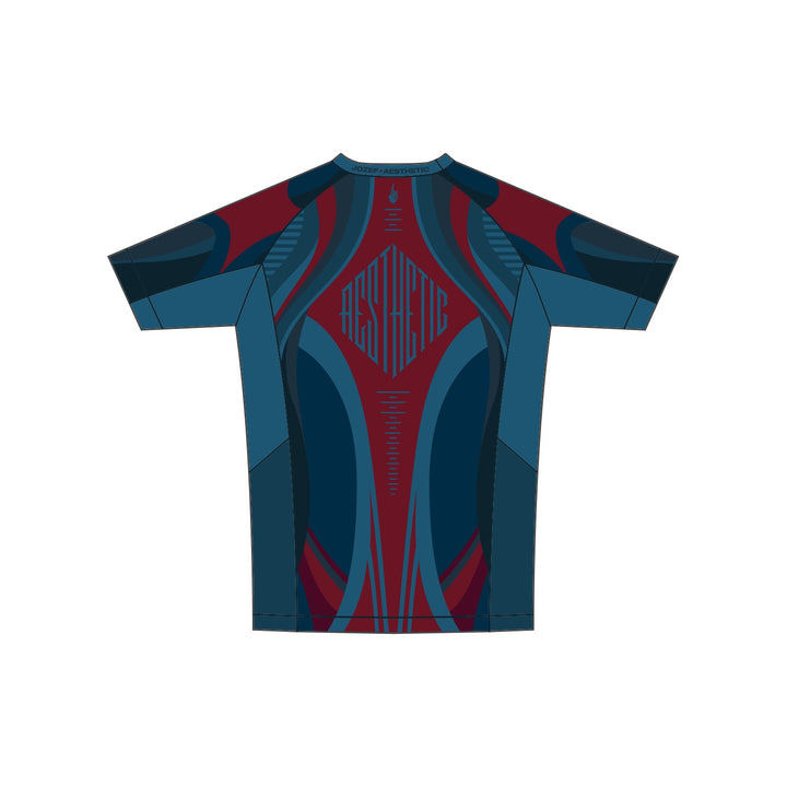 'Prussian Blue' Jozef Chen Short Sleeve Rashguard