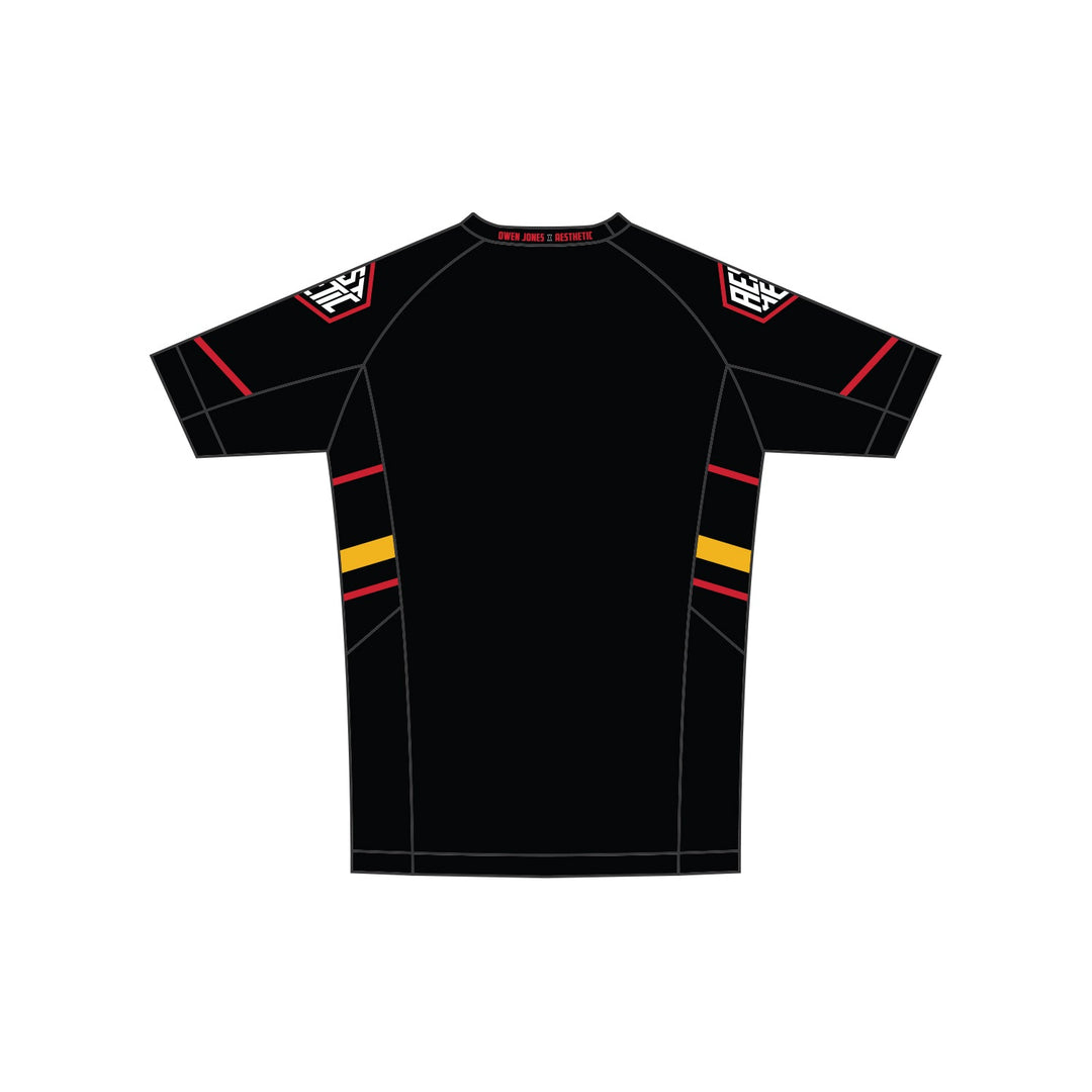 'Moto' Owen Jones Short Sleeve Rashguard (Black)