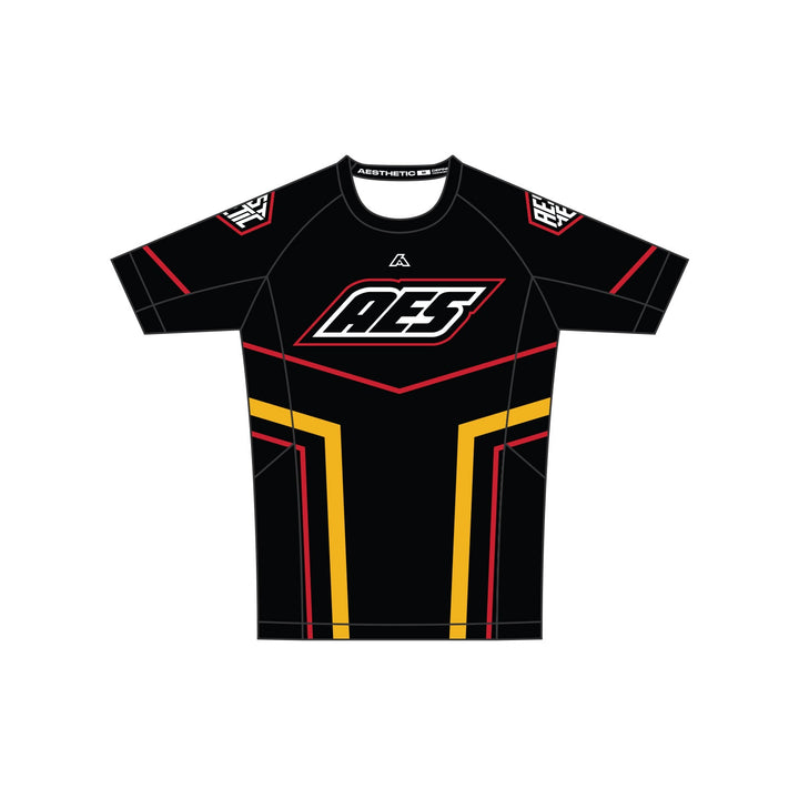 'Moto' Owen Jones Short Sleeve Rashguard (Black)