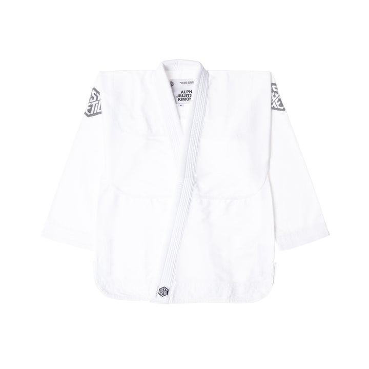 The Alpha Kimono (White/Grey)